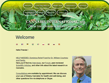 Tablet Screenshot of cannabisinternational.org
